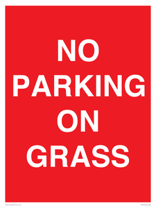 NO PARKING ON GRASS